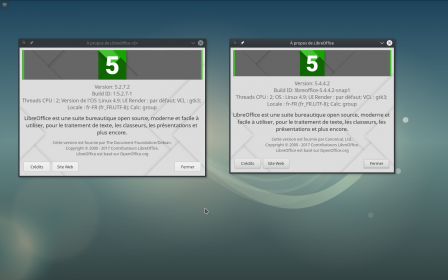 Deux version de LibreOffice sur le même système